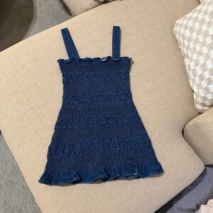 Urban Outfitters Denim Smocked Dress